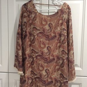 Dress with long sleeves. Hardly worn.